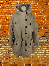 DAMEN MANGO GRÖSSE EUR MEDIUM BEIGE GÜRTEL FREIZEITMANTEL ABNEHMBARE GESTEPPJACKE