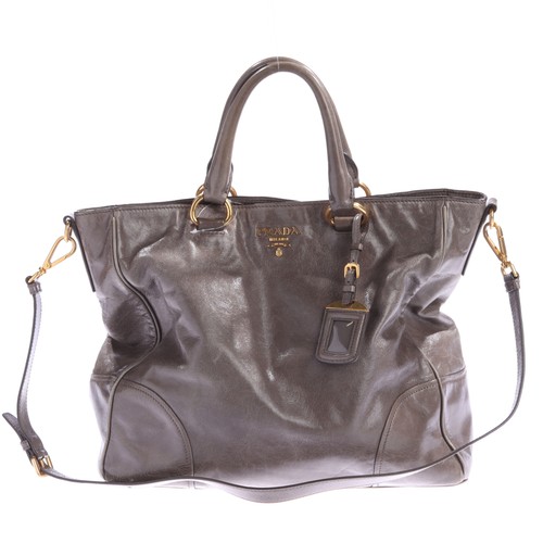 Prada handtasche grau sehr gut - grau,