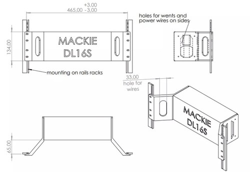 Rackhalterung mackie dl16s - rackhalterung,