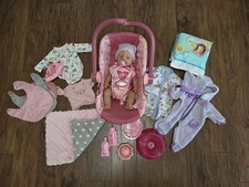 Zapf Baby Born Soft Touch  Girl Puppe neuwertig Zubehör Babyschale Autositz