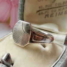 Vintage Siegelring 9 kt auf