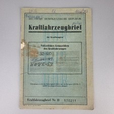 Original Kraftfahrzeugbrief