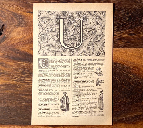 Alte lithographie uléma - lithographie,,