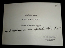 Doctor Henri Martin, Arzt - -karte Wunsch- Autogrammkarte