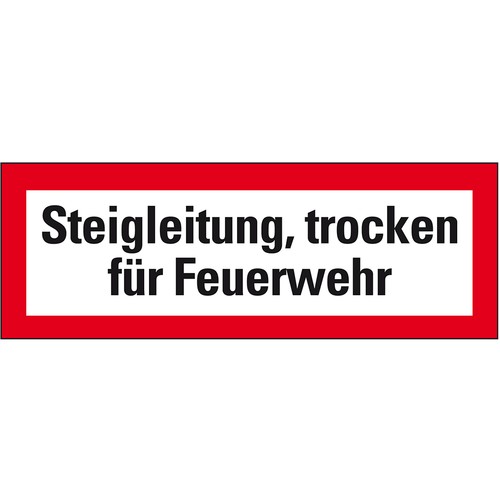 Aufkleber steigleitung trocken - aufkleber,