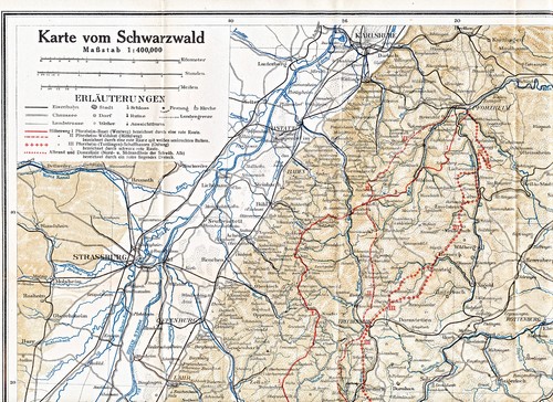 1928 orig schwarzwald - orig., schwarzwald-karte