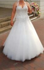 Designer Hochzeitskleid Sincerity Ivory Silver Gr. 42 A-Linie 