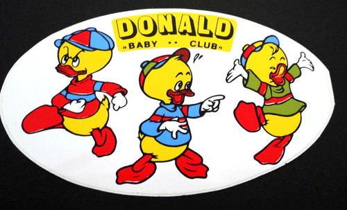 Werbe aufkleber donald duck - werbe-aufkleber,