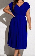 Damen Kleid Größe 50  neu Plissee Glanz 