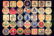 70 Stück Bierdeckel, Konvolut