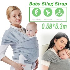 Baby Tragetuch Schweißabsorbierende Baby Wickelträger Schlinge Wrap Kleinkind DE