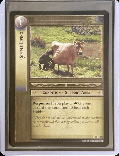 Lotr tcg simple living - tcg:,