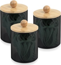 3 Stück Wattestäbchen Behälter, Wattepadspender, Wattepads Aufbewahrung Spender 