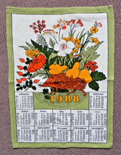 1988 Kalender Wischtuch DDR,  gut erhalten , Malimo