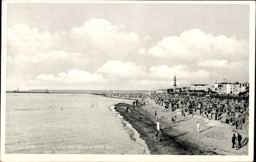 Ostseebad warnemünde - ak,