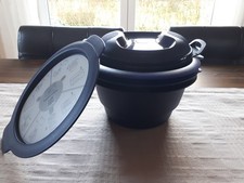 Tupperware micro combi gourmet Dampfgarer Mikrowelle, blau, NEU