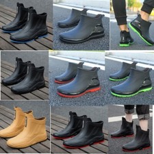 Herren Versatile Knöchel Regenstiefel Wasserdichte Rutschfeste GummiSchuhe