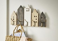 Holz Wand Garderobe "Skyline"