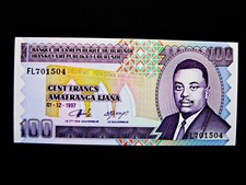 Burundi  100 Francs  1997  uncirculiert !!