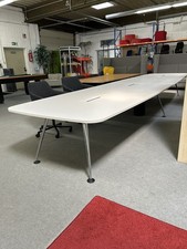 Vitra Medamorph großer Konferenztisch 580x140cm weiß Alu