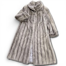 SAGA ROYAL Cross Mink Fur Coat