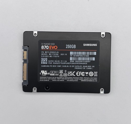 Samsung 870 evo 250gb zoll - 250gb,