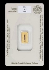 Goldbarren 999.9 AU 1,0 Gramm