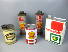 Konvolut alte Öldosen Autol BP Stade Oel Öl Öldose Kanister Blechdose Oldtimer