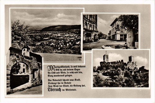 Cpa lorrach souvenir - cpa,