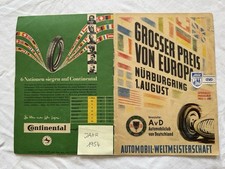 GROSSER PREIS VON EUROPA NÜRBURGRING 1.AUGUST 1954 Programm Programmheft RAR