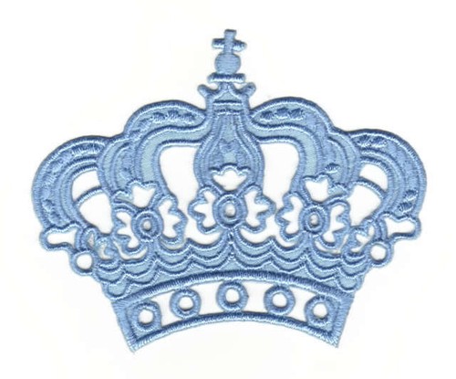 Ad48 krone blau prinzessin - blau,