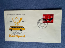 Bund Schmuck FDC 20Pfg 50 Jahre Kraftpost 1955 - Stempel Bad Tölz