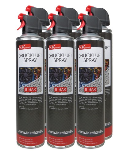 Druckluftspray 600ml air - 6x,