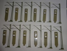 12 x Märklin H0 7009 Mast für Oberleitung mit Metall Steck Sockel, guter Zustand