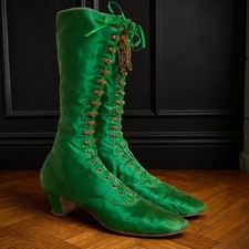 Antike smaragdgrüne Seiden