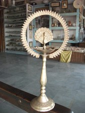 Vintage Messing Pfau Figurine