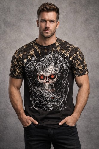 Harley biker shirt - t-shirt, l