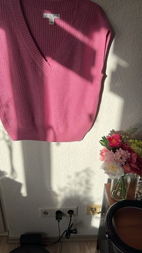 Damen gestrickte weste rosa - damen,