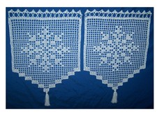 Häkelgardine Winter Weihnacht