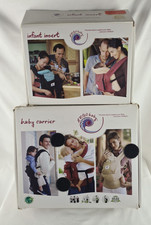 Ergobaby Baby Carrier Babytrage 7-18 kg schwarz-beige und Neugeborenen-Einsatz