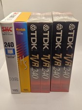 6x VHS Leerkassetten E-240