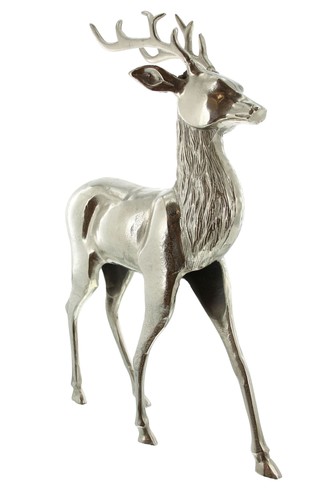 Alu hirsch groß - hirsch, silber