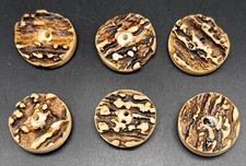 ⚜️ 6 alte Hirschhorn Knöpfe für Miesbacher/Chiemgauer Trachten Jacke  Ø 3,0 cm⚜️