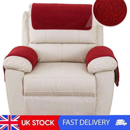 Burgunderrote sherpa sofa - burgunderrote,