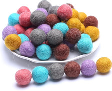 48pcs Filzkugeln Perlen Set