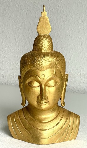 Buddhakopf dekofigur hartholz - buddhakopf,
