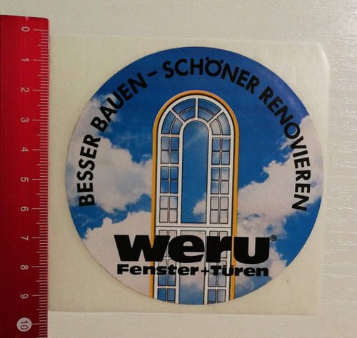 Aufkleber sticker weru - aufkleber/sticker:,