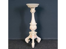 Säule Blumensäule Tisch Deko Kerze Pflanze Alt Antik 2311_1304