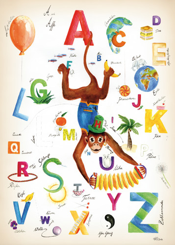 Abc poster kinderposter - abc,