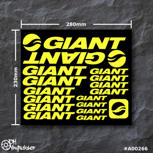 Giant stickersatz neongelb - stickersatz, |